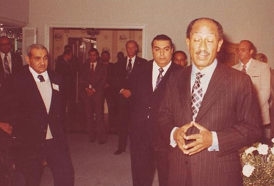 President Anwar Al-Sadat meeting in Chicago